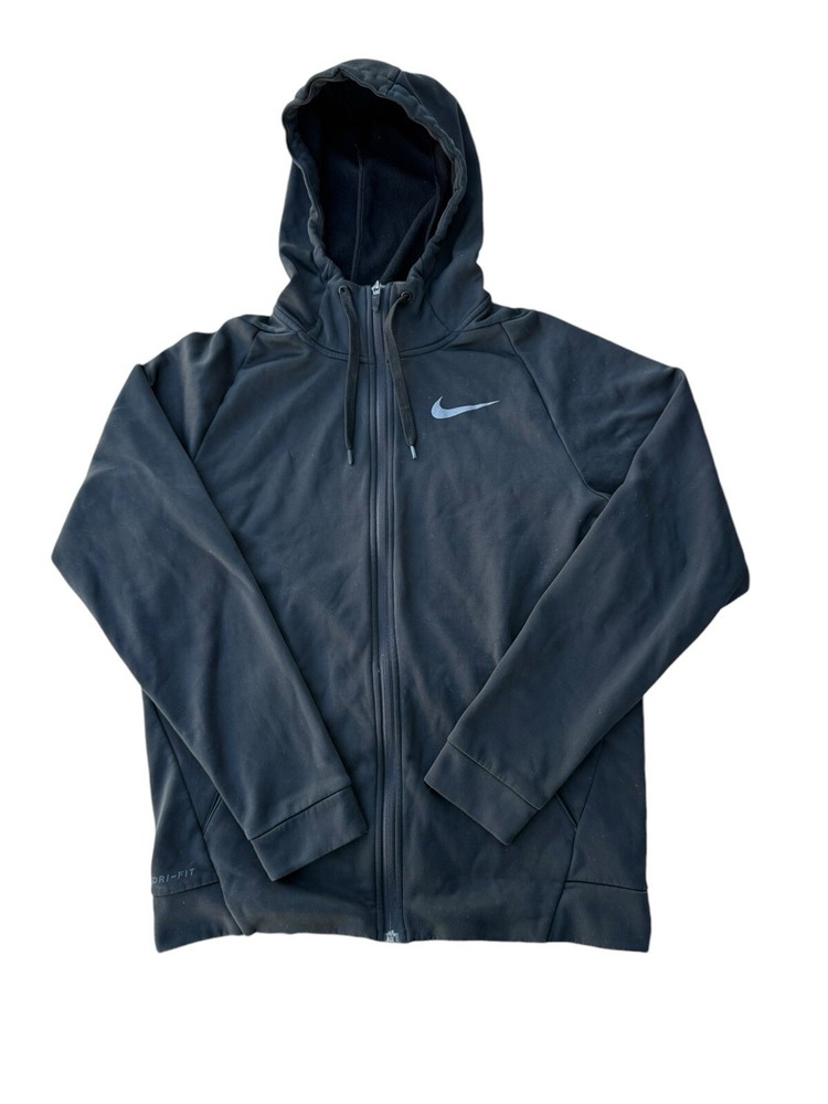 Nike Men's Therma Dri-Fit Full Zip Hoodie Jacket Black Small