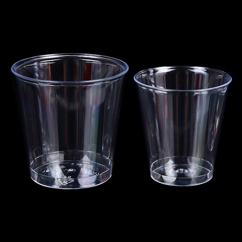 30/36/50Pcs Mini Clear Plastic Shot Glasses Jelly Cup Plastique Tumblesn - Picture 6 of 15