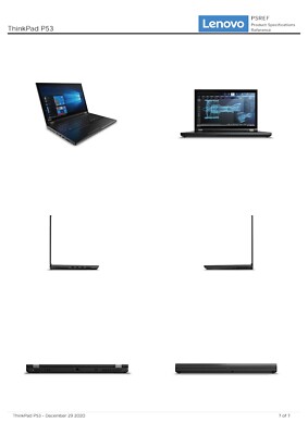 Lenovo ThinkPad P53 Intel Xeon, 64GB RAM, 1+2TB SSD, 15,6'', schwarz