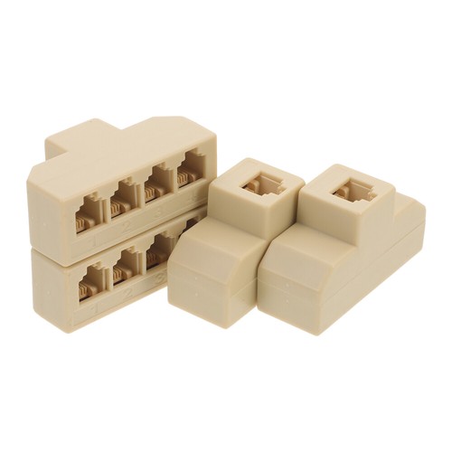 2 Count Telefon-Splitter Vier-Wege-Telefonadapter Vier-Wege-Telefonsplitter - Photo 2/12