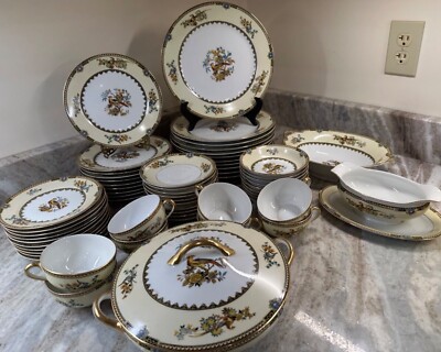 Noritake China Burma Hand Painted Gold Gilt Porcelain Japan VTG *Choice*