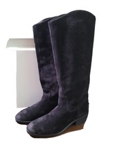 caden stitch suede tall boot