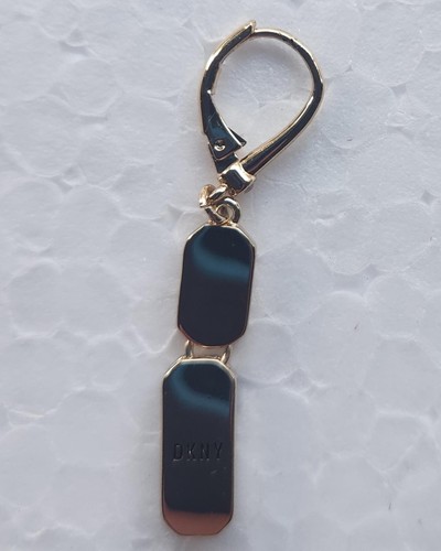 Joyería - Pendiente colgante DKNY con circonita negra - Latón chapado en oro - Imagen 7 de 15