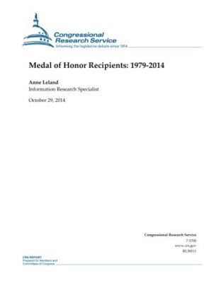Medal of Honor Recipients: 1979-2014 (CRS Reports) 9781503089747 Free Shipping-