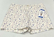 Jachs Girlfriend Women's Stretch Satin Chino Shorts, White, Size L