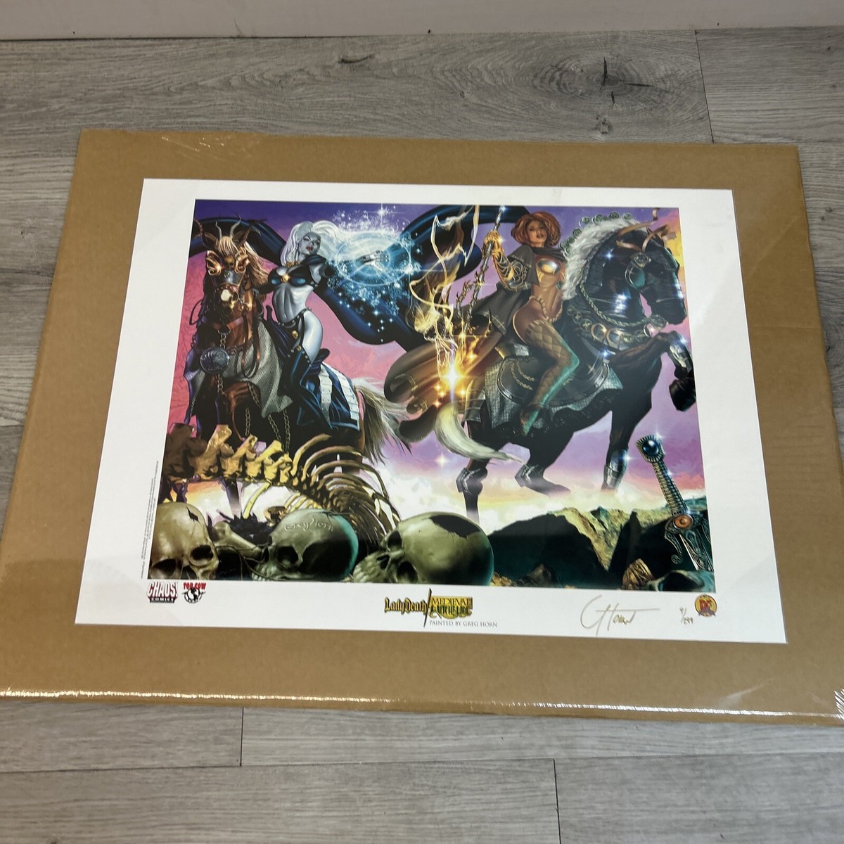Lady Death Medieval Witchblade By Greg Horn Signed Numbered Art