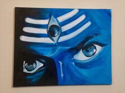 Das dritte Auge | Acrylbilder auf Leinwand handgemalt | Wohndeko
