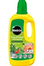 Miracle-Gro Pour And Feed Liquid Plant Food, 1l | Free Postage | 5.84 per litre