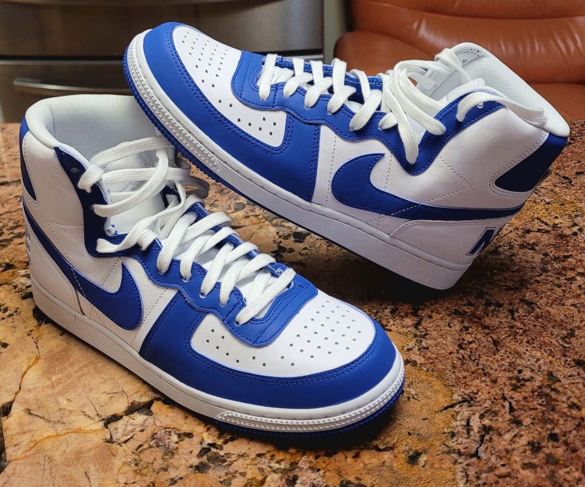 white nike terminator high tops