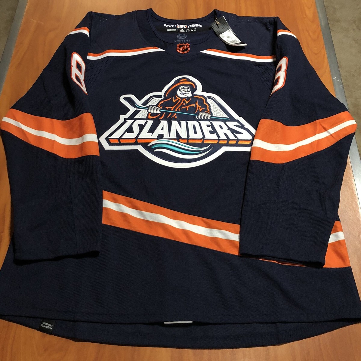 Signed Adidas Noah Dobson New York Islanders Fisherman Reverse