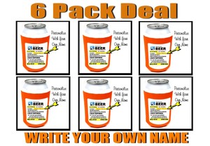 prescription bottle beer koozie