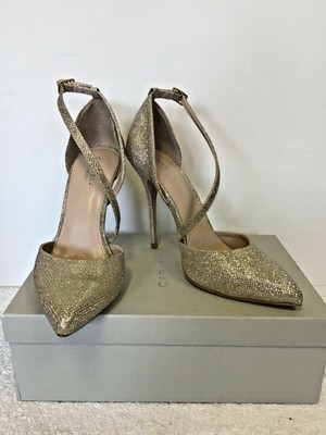 gold occasion heels