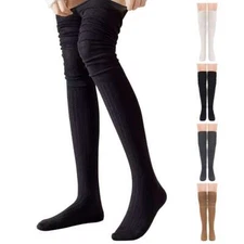 Women's Knit Extra Long Boot Socks Winter Warm Thigh High Stockings Leg Warmers