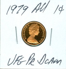 1979 AUSTRALIA CENT ULTRA FINEST GRADE PROOF DCAM RED  $3.99 SHIPPING TO AU .