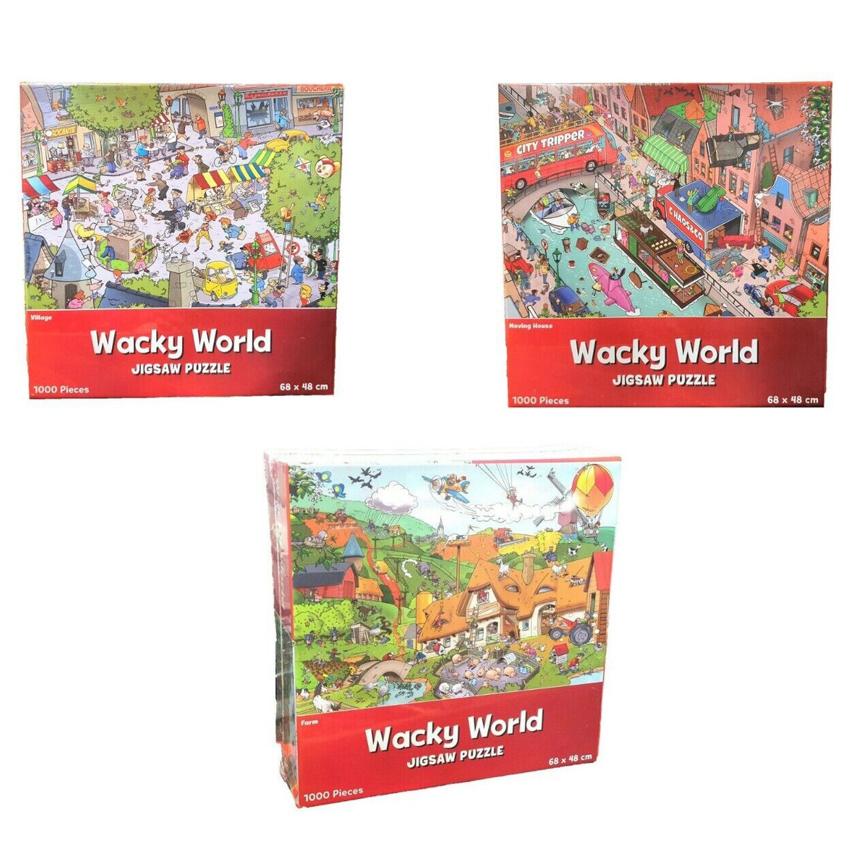 1000 Piece Jigsaw Puzzle 68cm x 48cm Wacky World Different Design