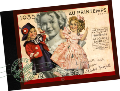 Au Printemps 1935 CATALOG toys dolls Steiff Raynal trains cars * Shirley Temple 