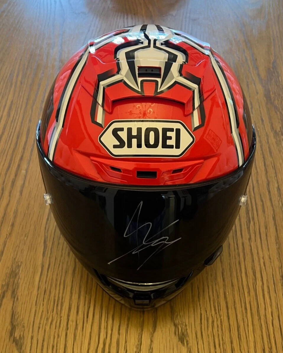 MARC MARQUEZ MotoGP WORLD CHAMPION HONDA HAND SIGNED SHOEI REPLICA