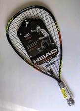 NEW: HEAD CPS Heat Power Racquetball Racquet Pre-Strung, black yellow w/wrist