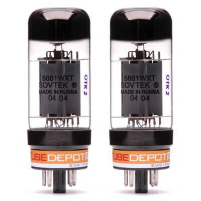 Sovtek 5881WXT Power Tubes Matched Pair New 24 HR Burn In - Foto 7