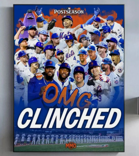 New York Mets Are Headed To The Postseason MLB Postseason 2024 Poster