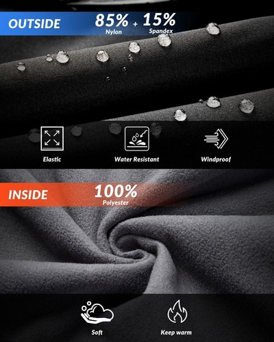 ROCKBROS Winter Fahrradhose Hose Herren Bekleidung Lange Radhose Winddicht Warm - Bild 2 von 8