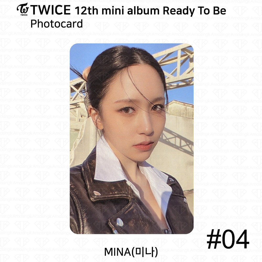 TWICE READY TO BE B賞 チェキ MINA TWICE 12th Mini Album Ready To Be Photocard Message Card Poster