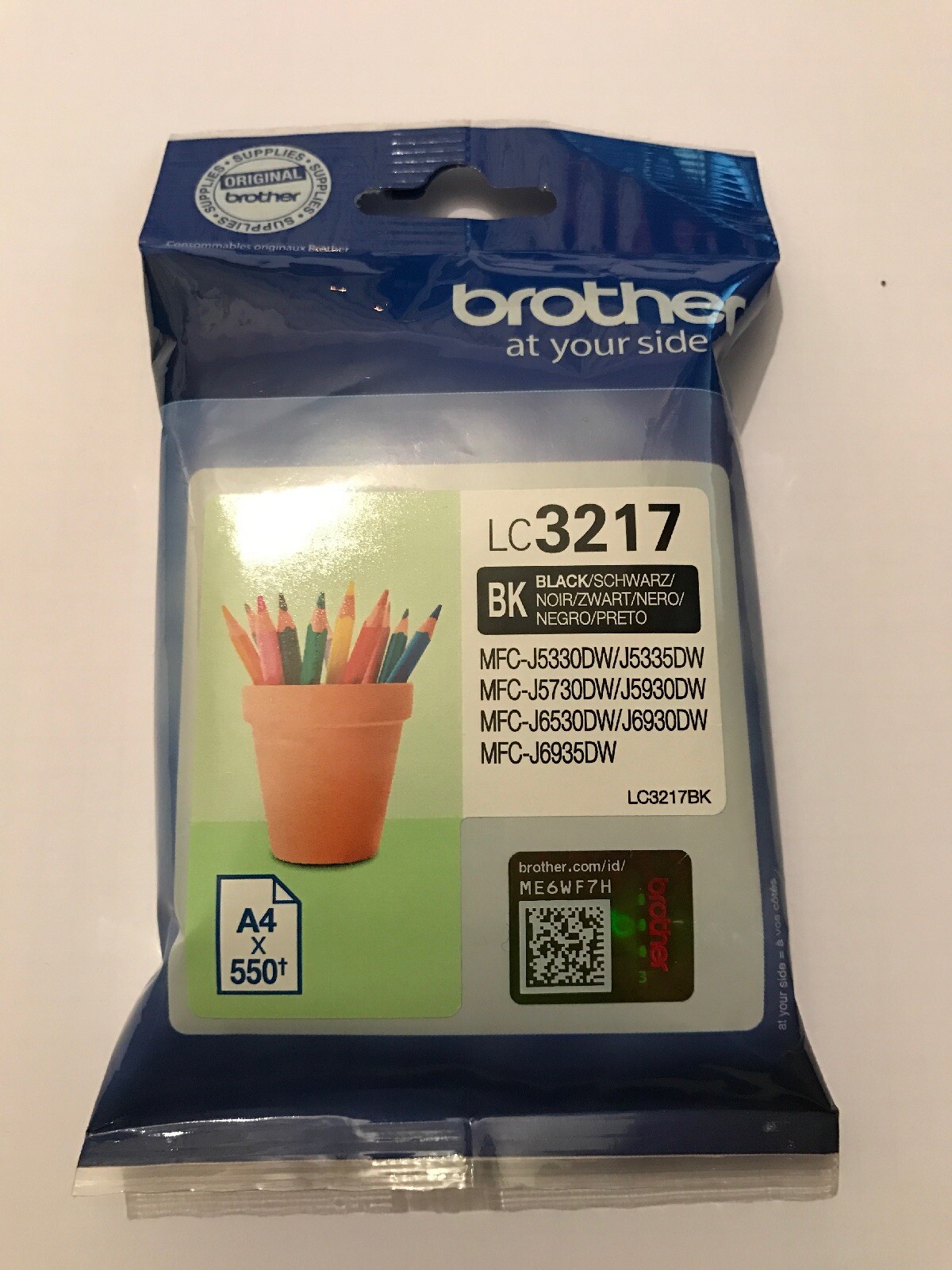 Genuine Original Brother LC3217BK Black Printer Ink Cartridge VAT.Inc