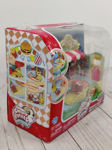 Chubby Puppies And Friends Burger Shack Playset New Rare Mustard Frenchie - Picture 2 of 18