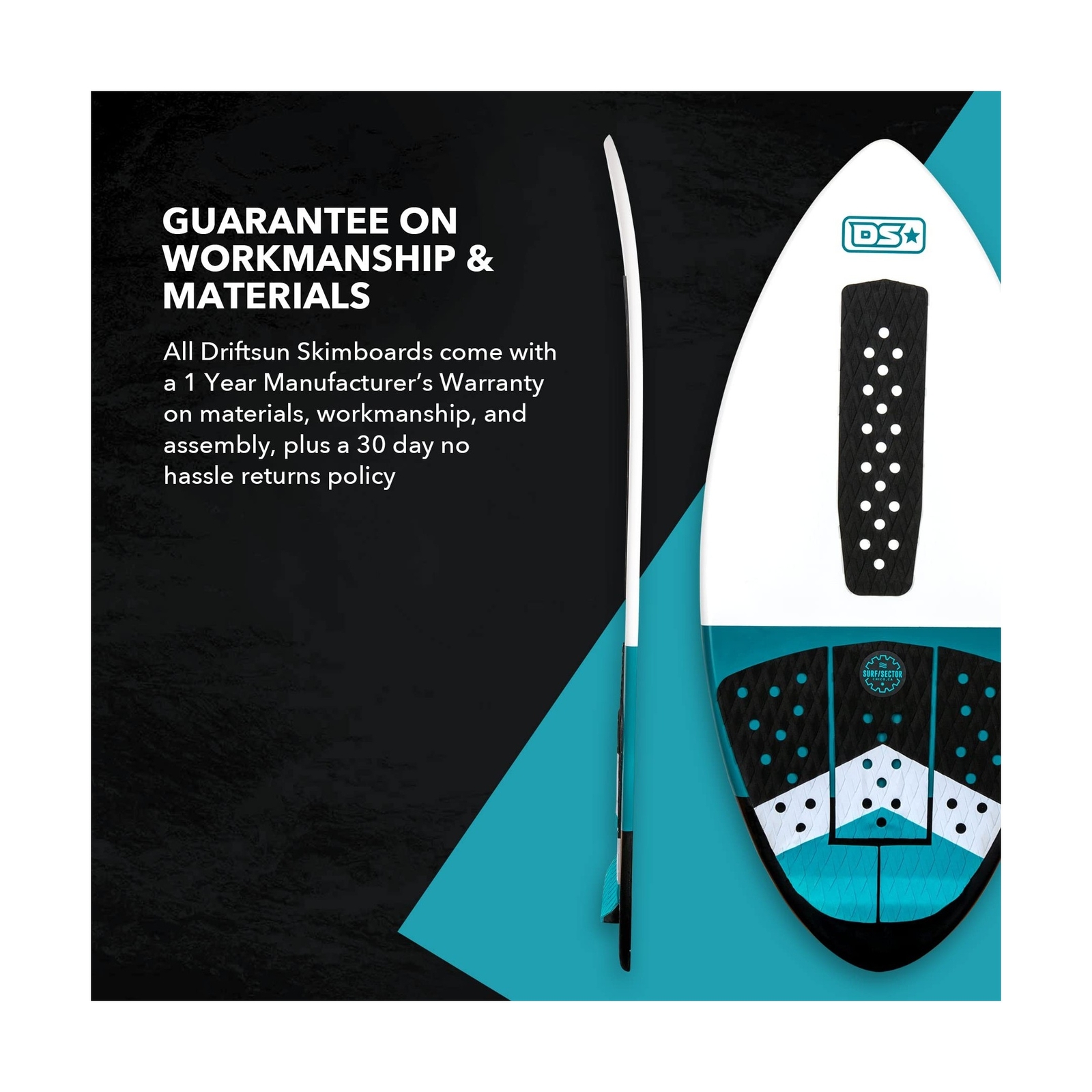 Driftsun 52 Inch Fiberglass Water Sports High Performance Lightweight Skimboard for sale online