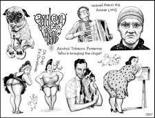 Unmounted Rubber Stamp Plate, Unmounted/Uncut Pink Rubber Stamps