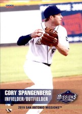 2019 San Antonio Missions Choice #25 Cory Spangenberg Clarks Summit Pennsylvania