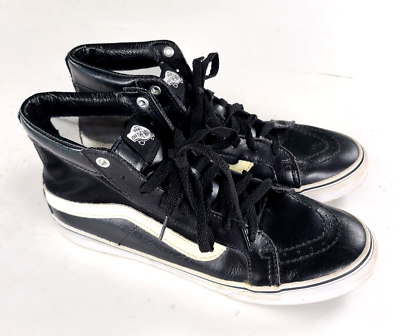 Vans Leather Shoes Vans Sk8 Hi Men's Shoes Vans SK8-Hi Del Pato