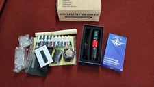 Wireless Tattoo Gun Kit, Rotary Tattoo Gun Machine Kits with Digital LED Display