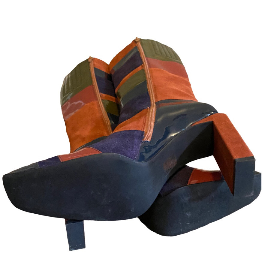 Jeffrey Campbell  Lightspeed Patchwork Knee High … - image 8