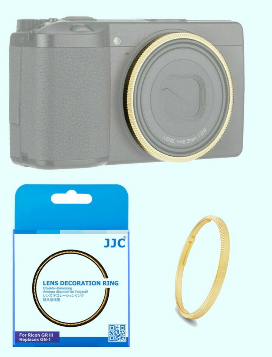 GOLD JJC Lens Decoration Protect Ring 4: Ricoh GR III GR3