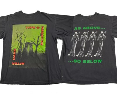 1998 Type O Negative Shirt After Dark Black 2 Side Unisex Tshirt Reprint S-5XL
