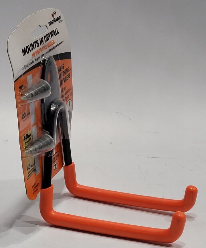 NEW! TORNADO Orange Vinyl Coated Steel Wall Mount