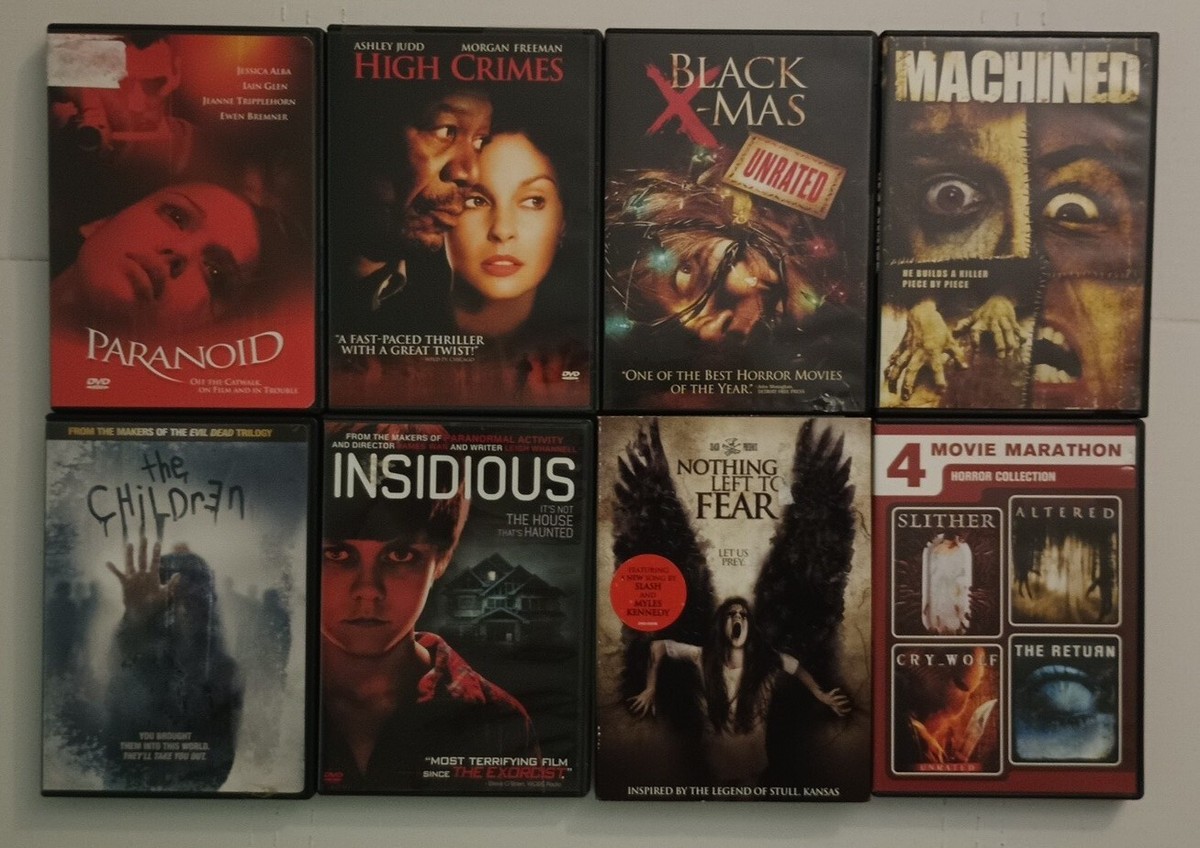 9 DVD LOT 2000s Horror/Thriller-Machined, Paranoid, The Children