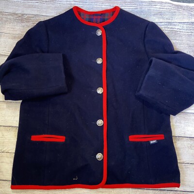 mackintosh jacket wool vintage size 14 blue plaid lined m12 mackintosh jacket wool vintage size 14 blue plaid lined m12