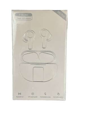 New! Carego Y42 Pro Black Wireless Ear Buds Bluetooth Headphones