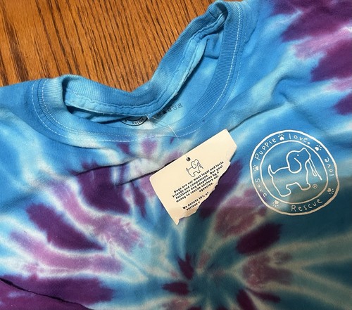 Puppy Love Tie-Dye T-shirt Youth Large NWT - Picture 4 of 4