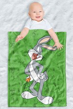 Looney Tunes Soft Fleece, Cozy Crib Throw 30"x40" Bugs Bunny Character