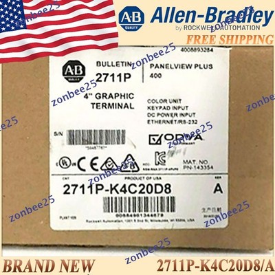 New Sealed 2711P-K4C20D8/A PanelView Plus 6 4 Color Keypad DC 2711PK4C20D8 serA