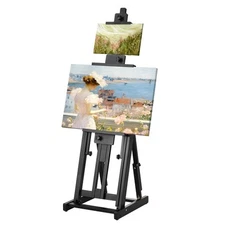 Studio H-Frame Easel Holds Canvas Art up to 77" Beechwood Artists Easel