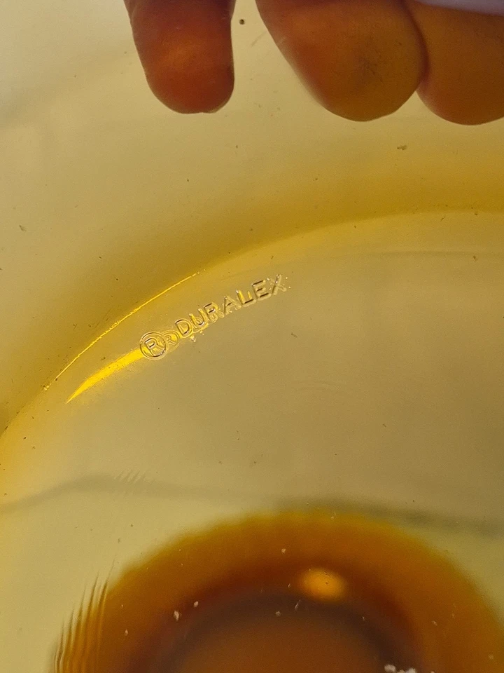 Duralex Picardie Amber Glass Dinner Plates Set of 6 original 26 cm (e) - Image 4 of 4