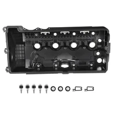 Left Engine Valve Cover w/Gasket Kit For BMW 545i 550i 745i 750i X5 2002-2010