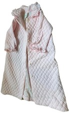 Girls 4T STAIN Her Majesty Light Pink Button Up Robe Housecoat 4 Years 1990s