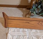 60" Vintage Oak Wood Shelf With Plate Groove — photo 7