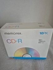 NEW SEALED Memorex 10 PK Printable CD-R CDR 52X 700MB 80 MIN