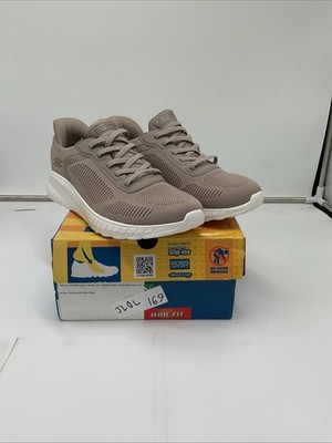 Skechers Bobs Sport Squad Chaos Current Muse Women's 8 Wide Brown Shoes JLOL169